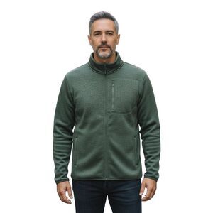 Ocean Coast Mens Full Zip Fleece Sweater Jacket Green Size Large Outdoors Hiking